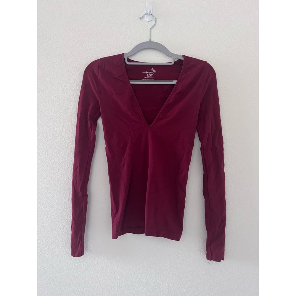 Free People Maroon Long Sleeve XS/S
